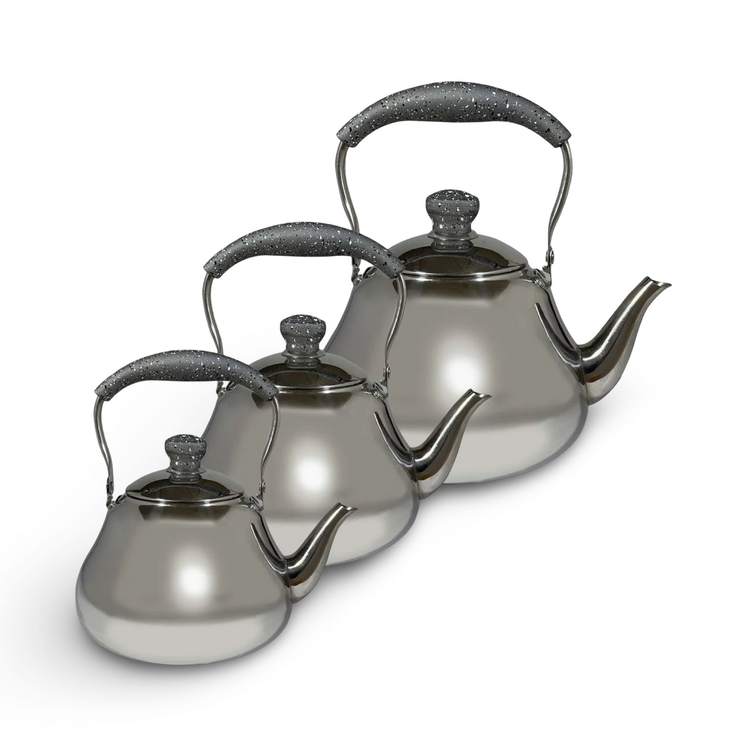 Phoenix, Set 3 Pcs Stainless Steel Tea Kettle