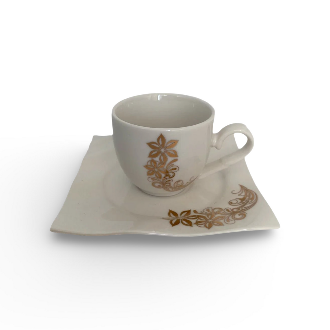 Phoenix, Set Of 12 Pcs Coffee Cup With Saucers