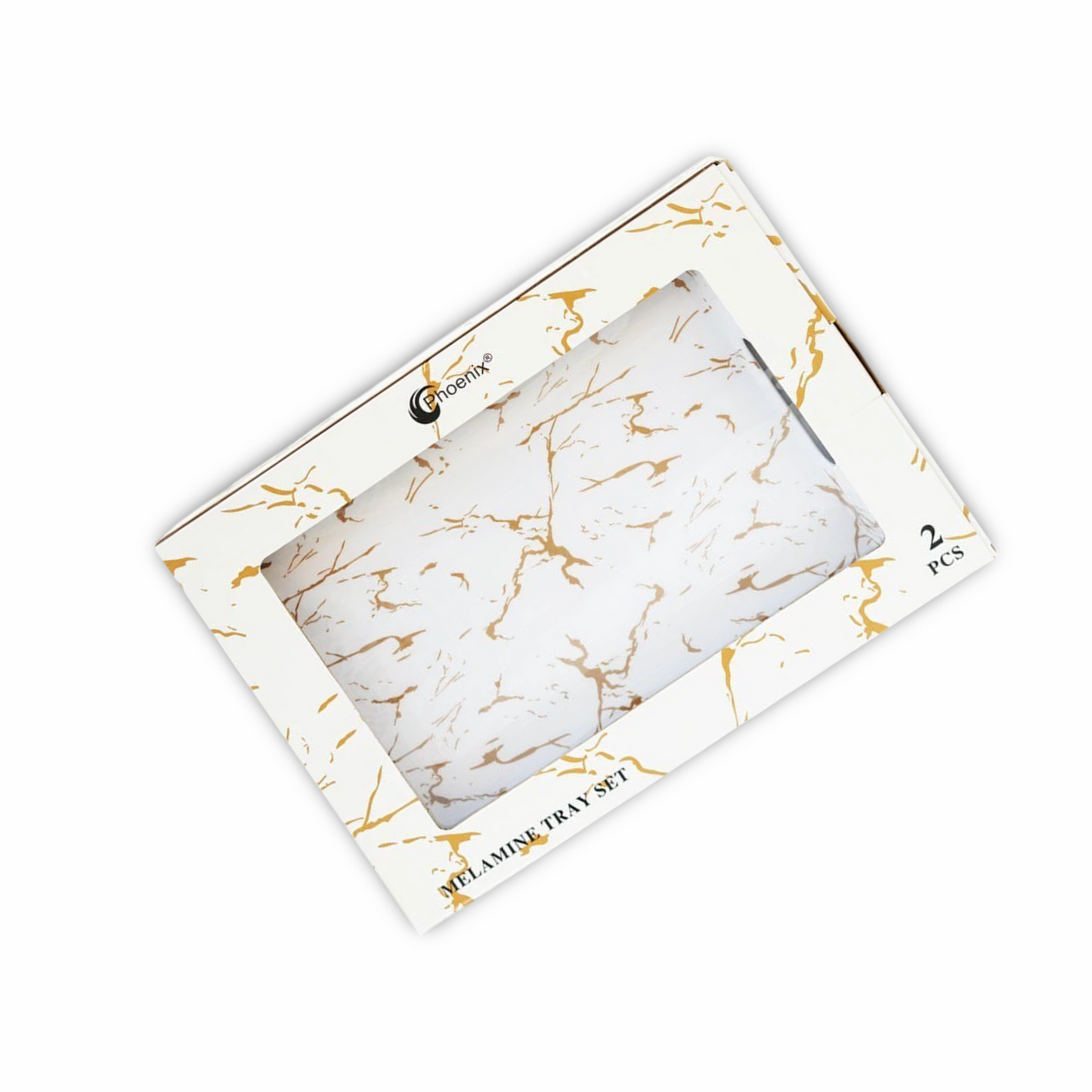 Phoenix, Set 2 Pcs Melamine Tray