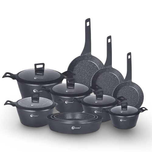 Phoenix , 17 Pcs Modern Cookware Set