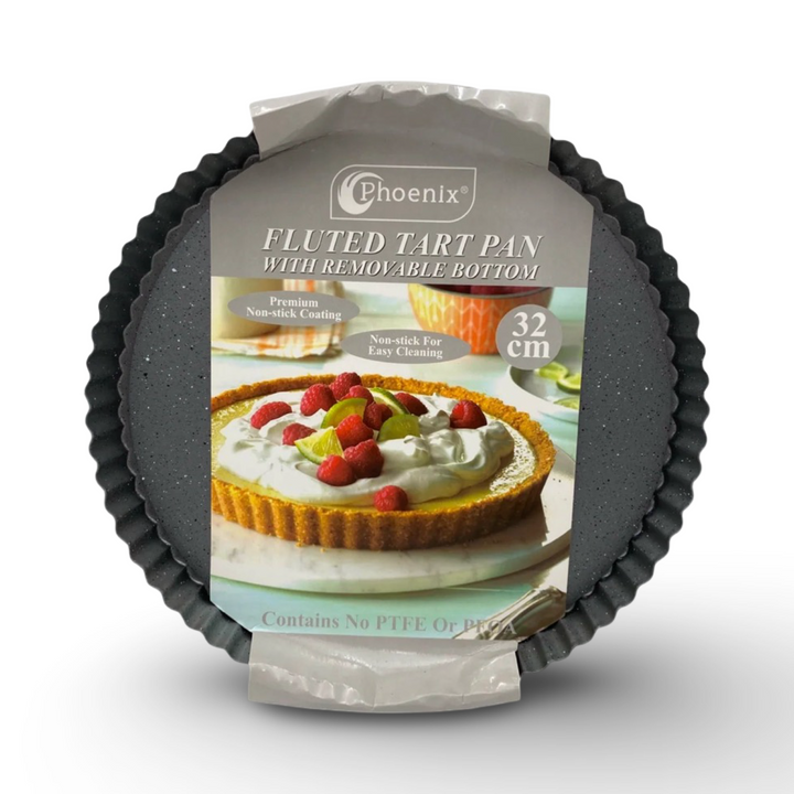 Phoenix, Fluted Tart Pan With Removable Bottom