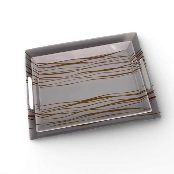 Phoenix,Set 2 pcs Melamine Tray