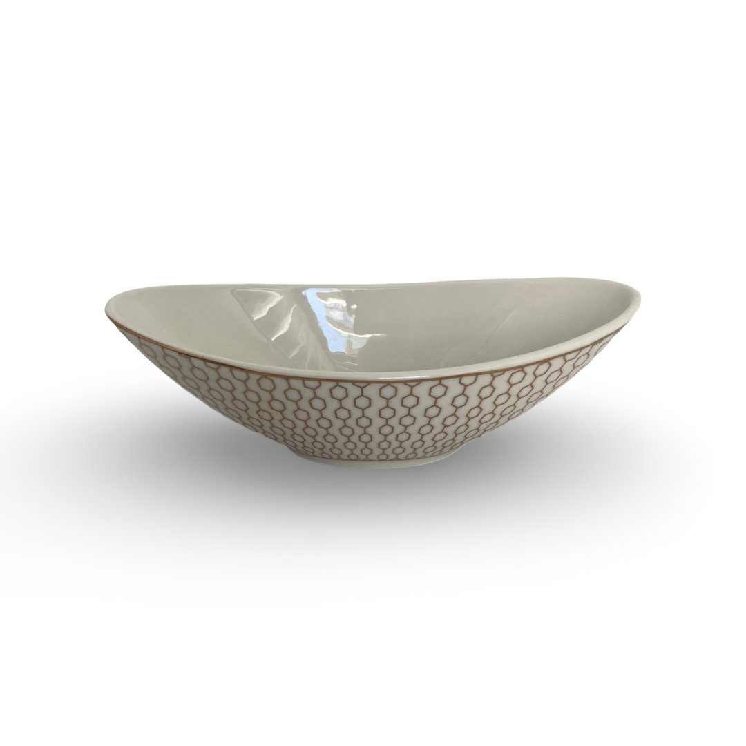 Phoenix, 6 pcs Oval Ceramic Bowl Set