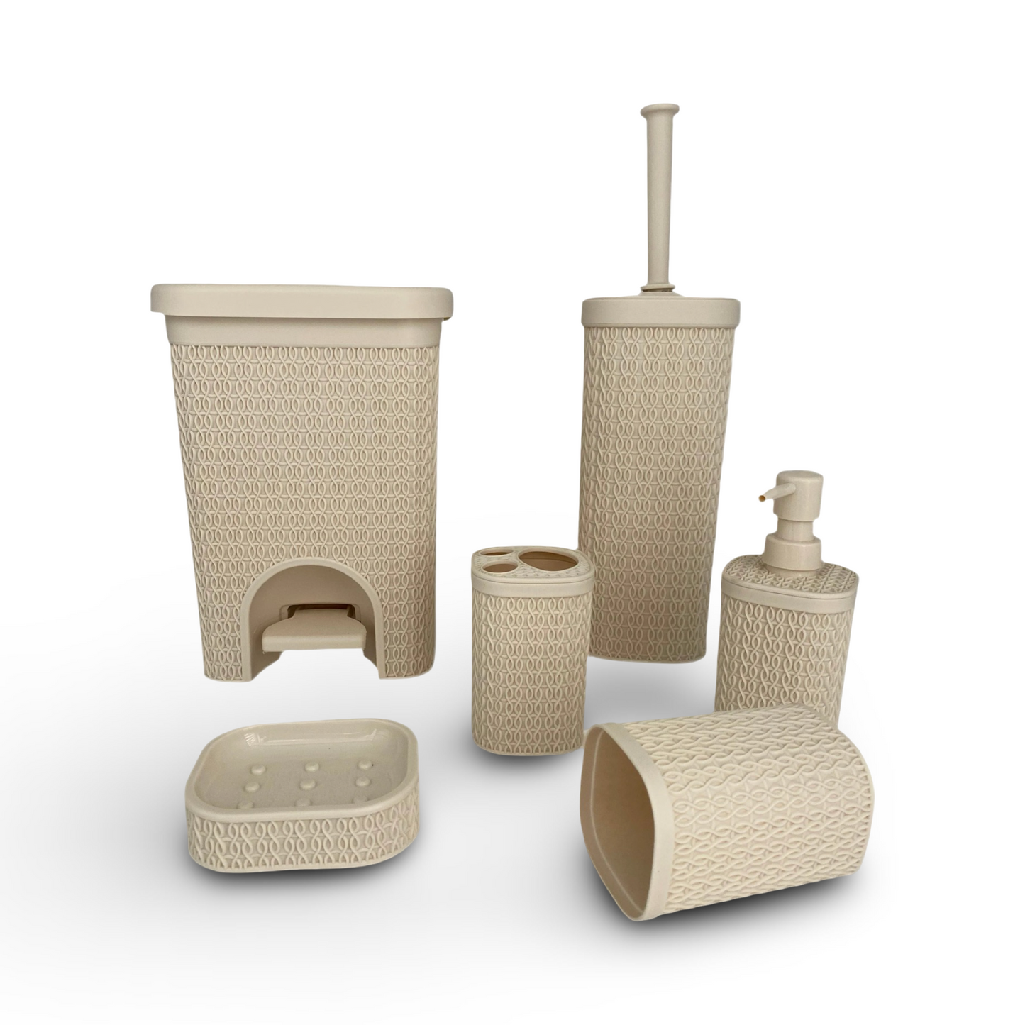 Phoenix, 6 Pcs Plastic Bathroom Set