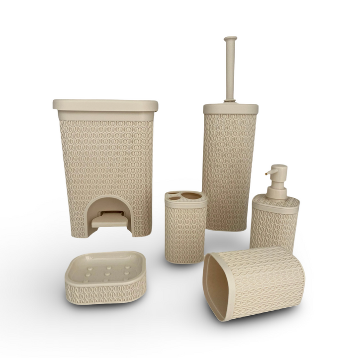 Phoenix, 6 Pcs Plastic Bathroom Set