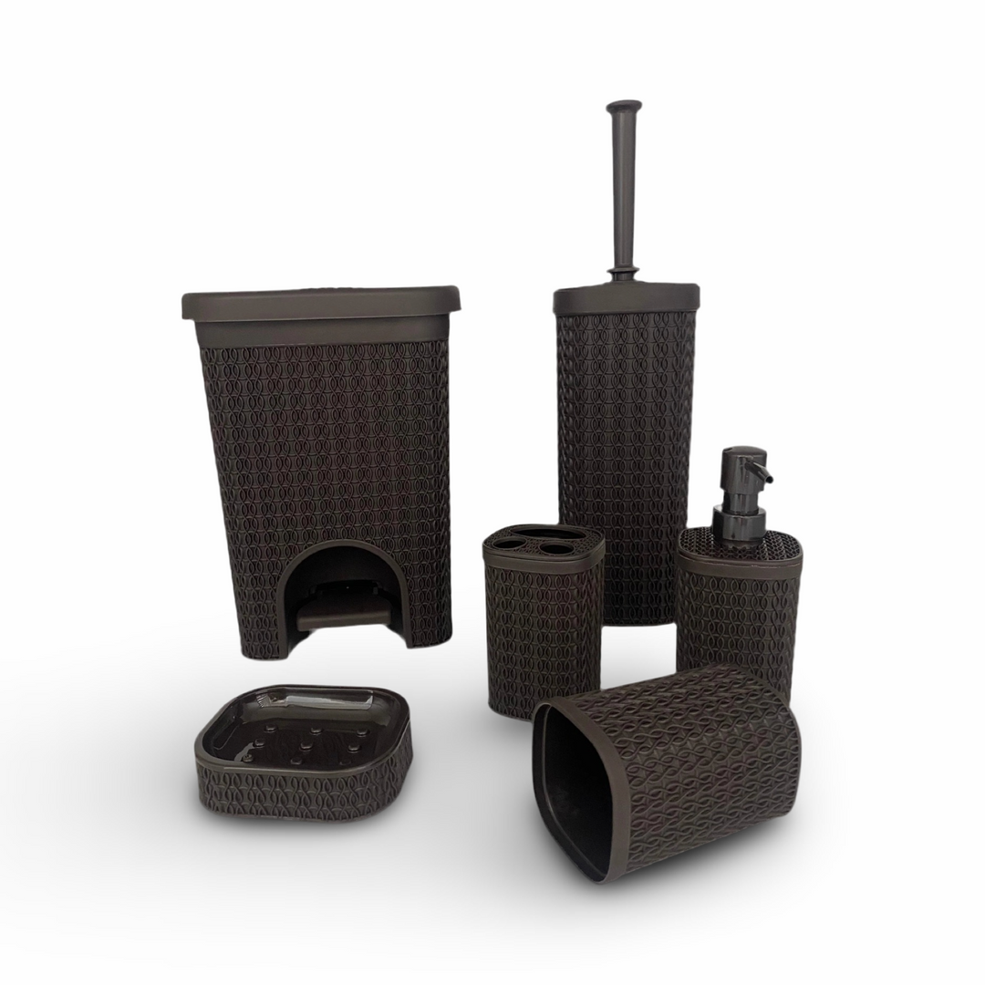 Phoenix, 6 Pcs Plastic Bathroom Set