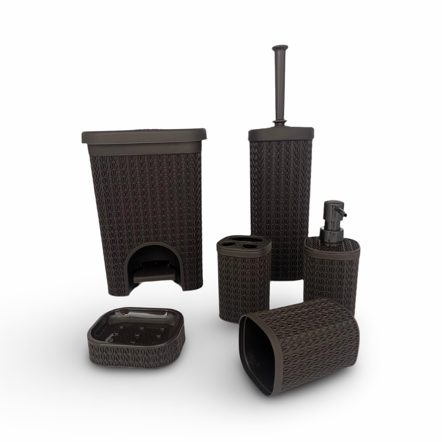 Phoenix, 6 Pcs Plastic Bathroom Set