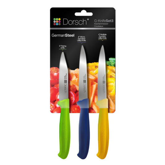 Colorful Sharp Knife Set – 3 Pieces