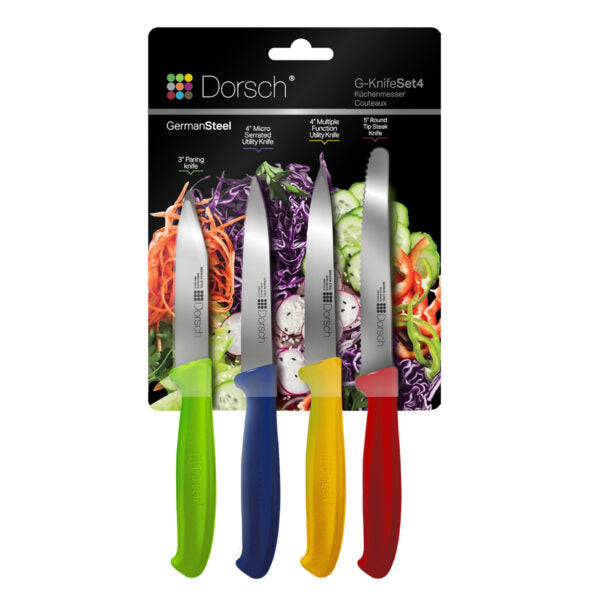 Colorful Sharp Knife Set – 4 Pieces