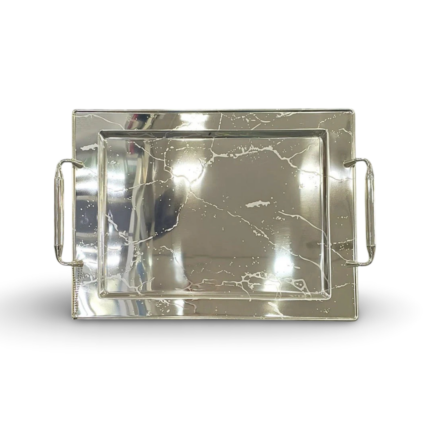 Phoenix Silver Serving Trays In Diverse Patterns