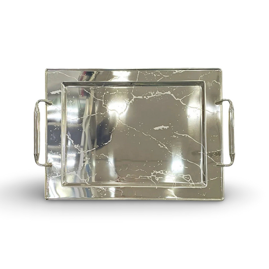 Phoenix Silver Serving Trays In Diverse Patterns