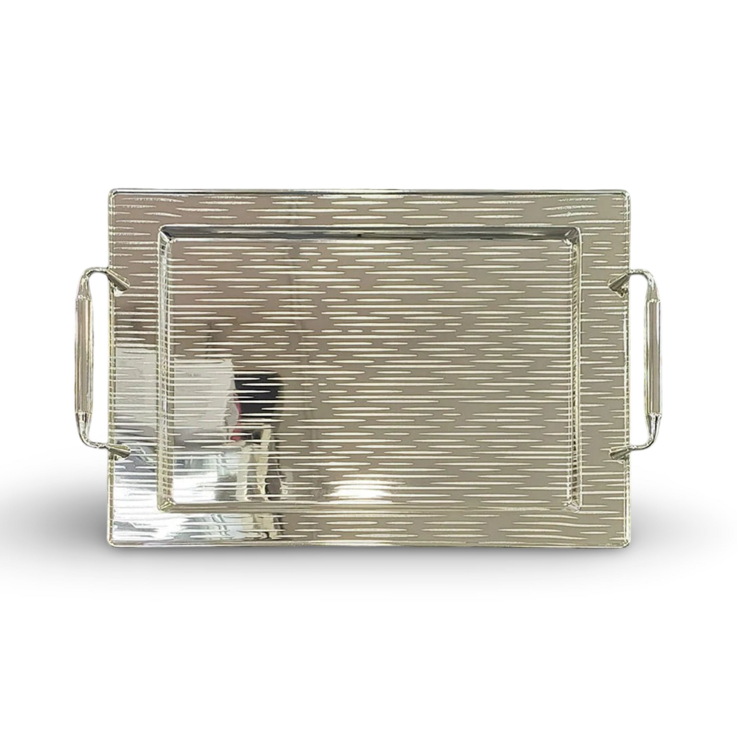 Phoenix Silver Serving Trays In Diverse Patterns