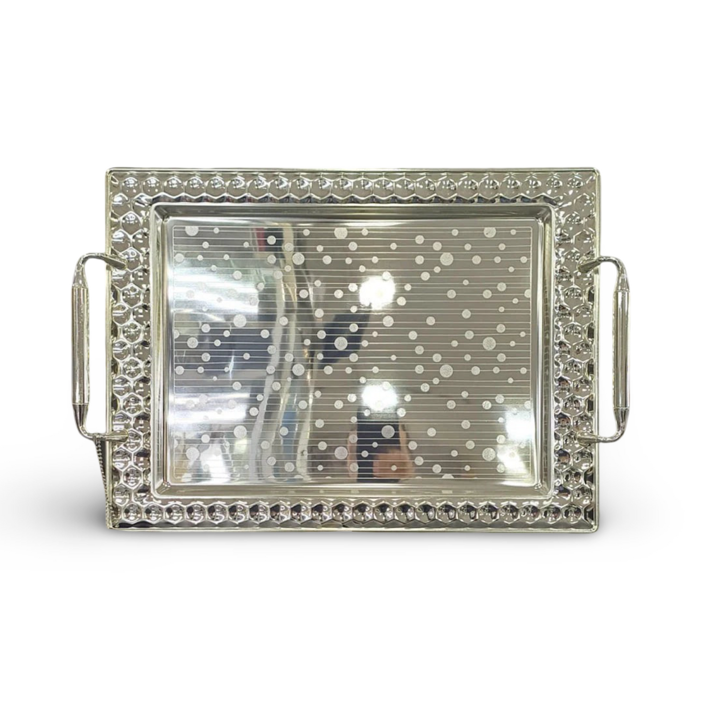 Phoenix Silver Serving Trays In Diverse Patterns