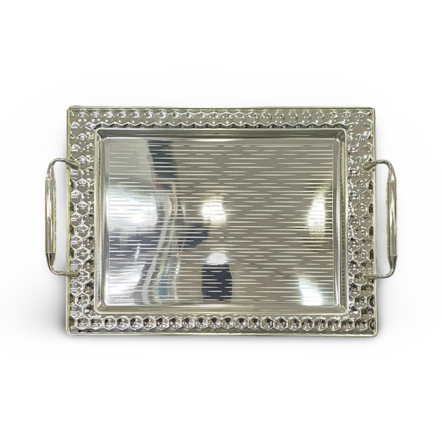 Phoenix Silver Serving Trays In Diverse Patterns