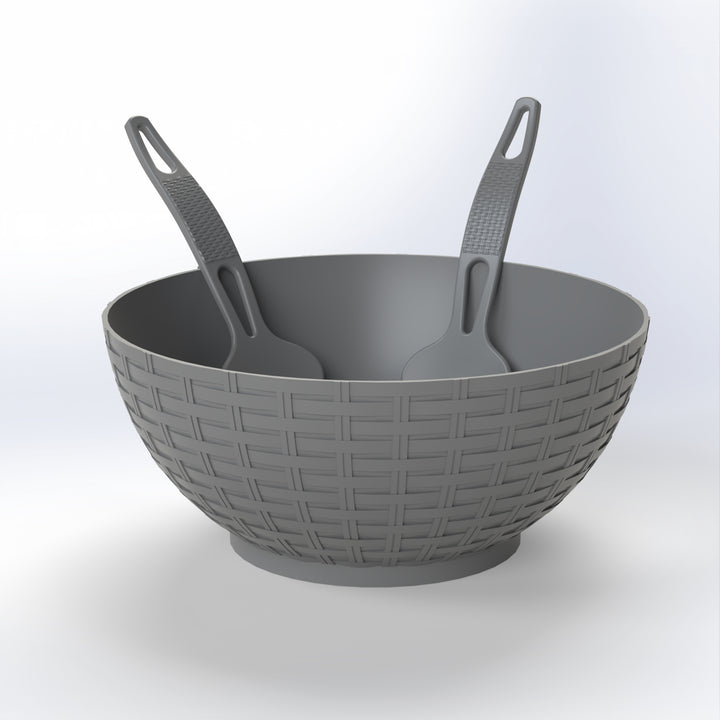 SALAD | BOWL WITH SPOON AND FORK