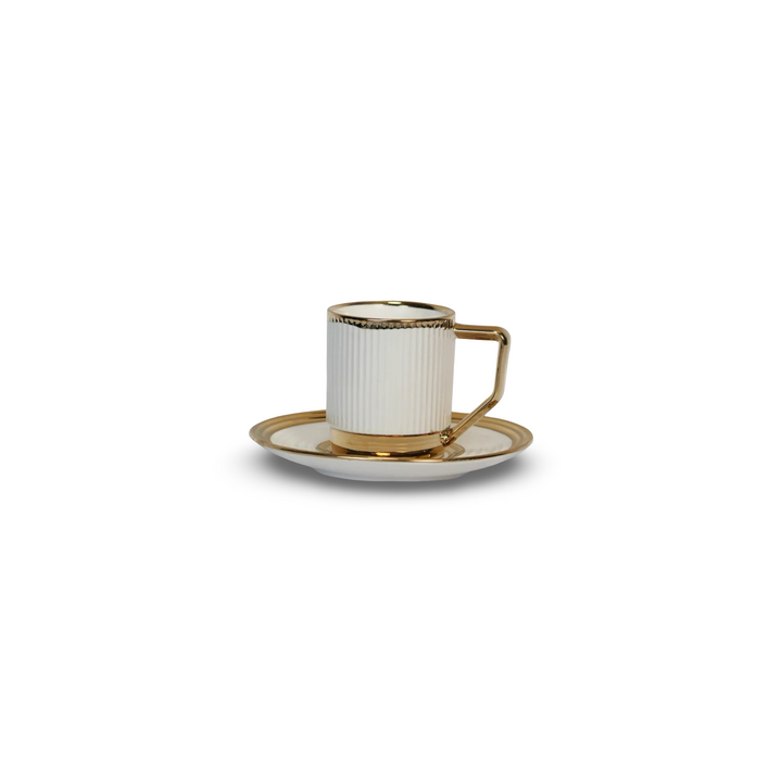 12 Piece Gold Coffee Cup Set