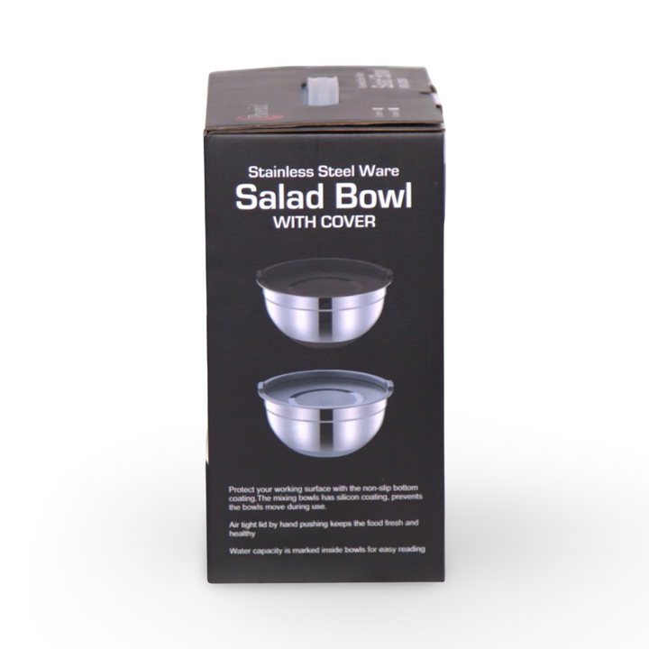 5 Pcs Silicon Salad Bowl With Cover