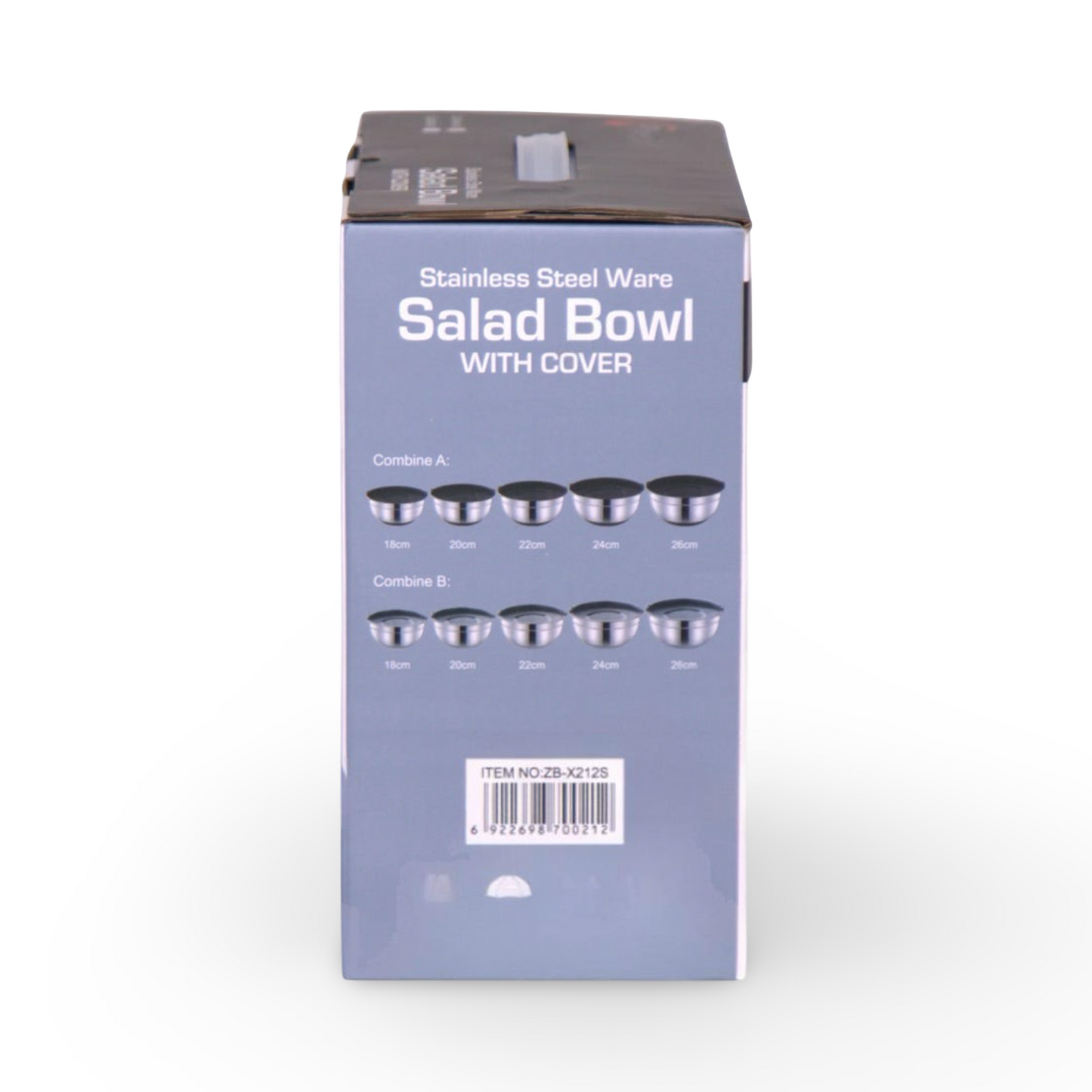 5 Pcs Silicon Salad Bowl With Cover