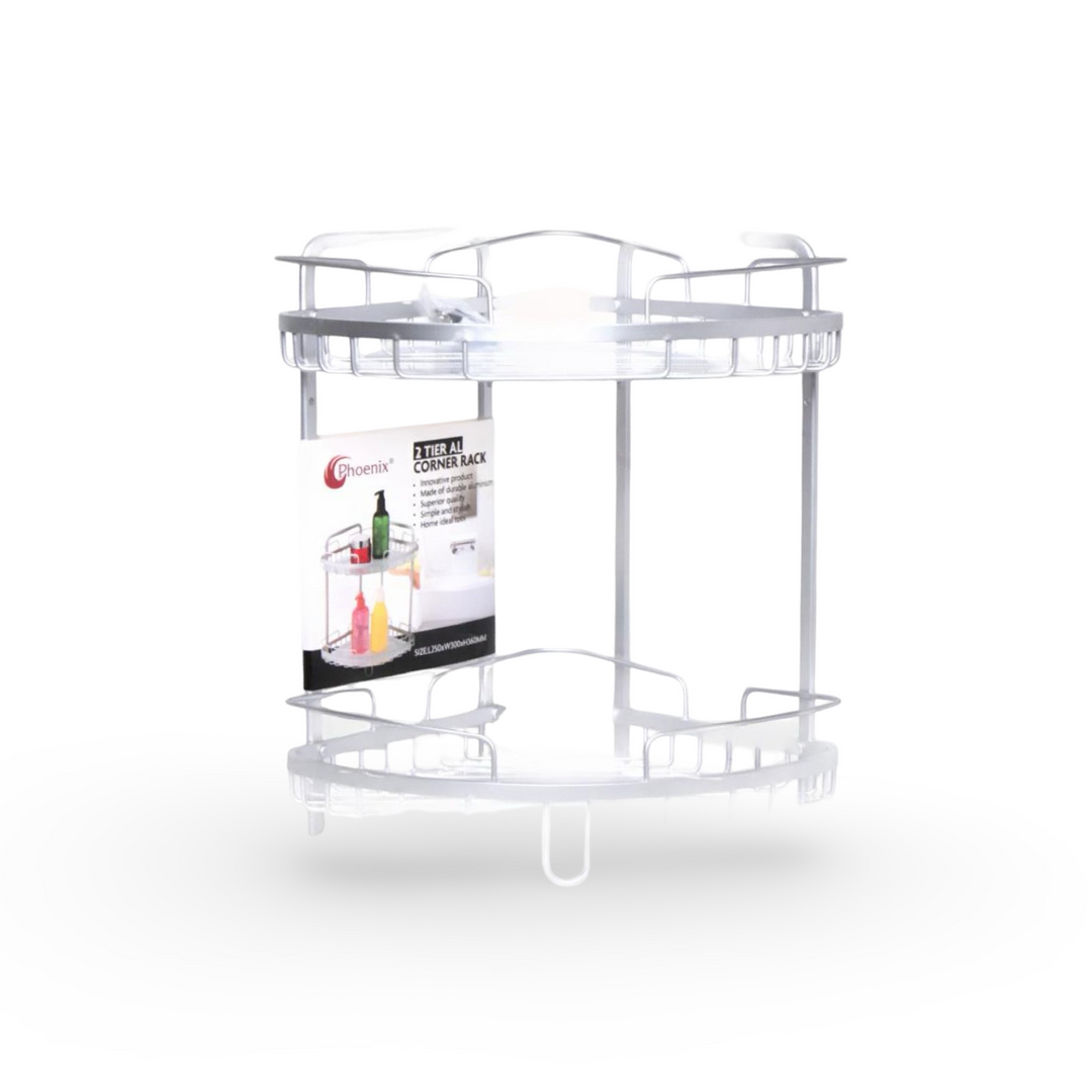 2 Tier Aluminium Corner Rack