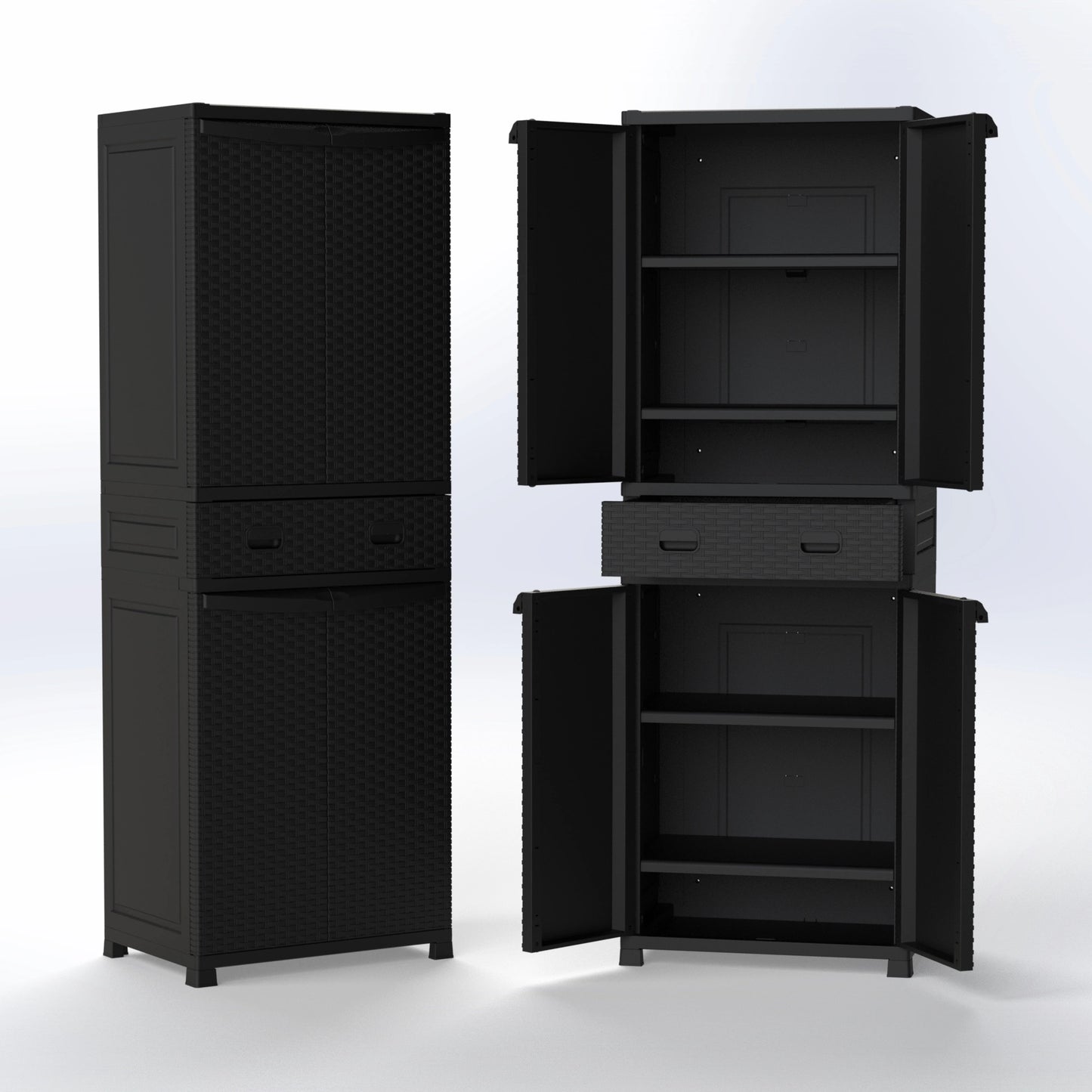 PANAMA 5 | DOUBLE STORAGE CABINET WITH DRAWER
