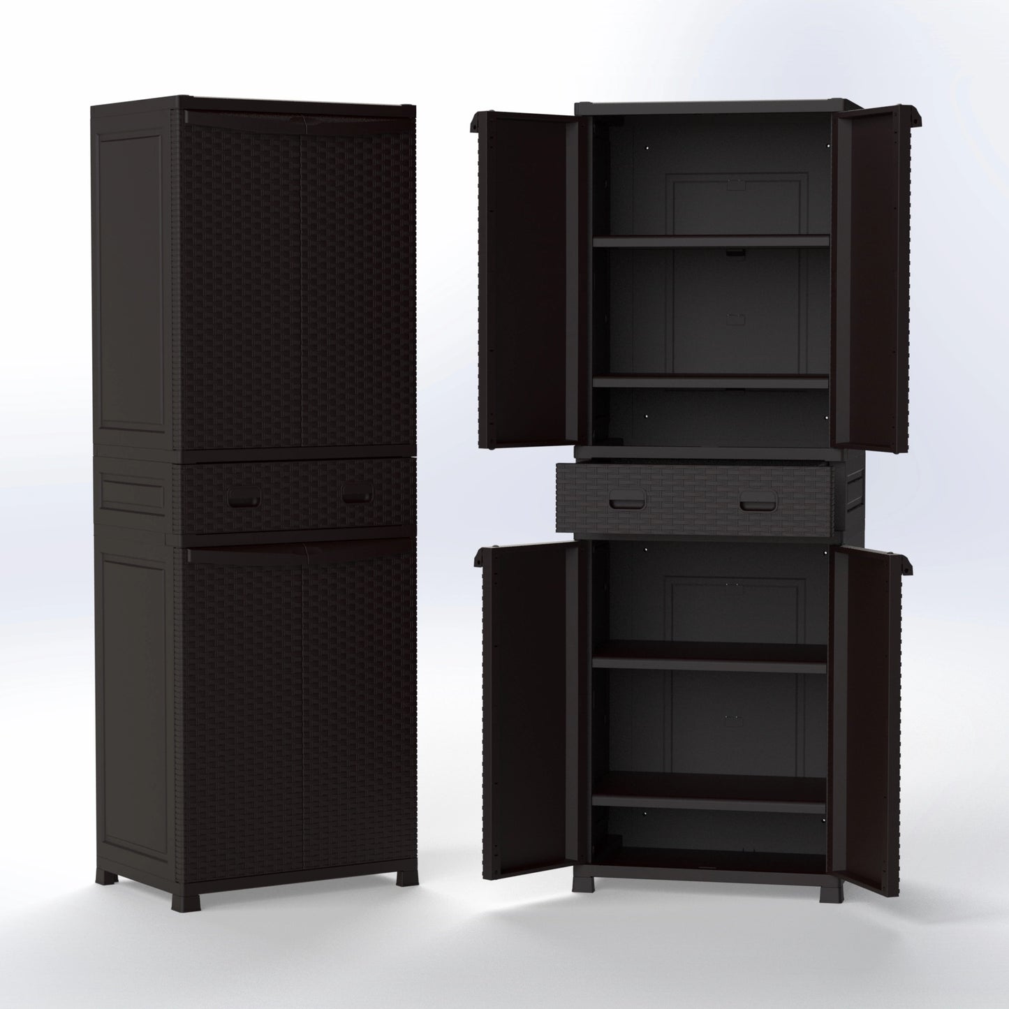 PANAMA 5 | DOUBLE STORAGE CABINET WITH DRAWER