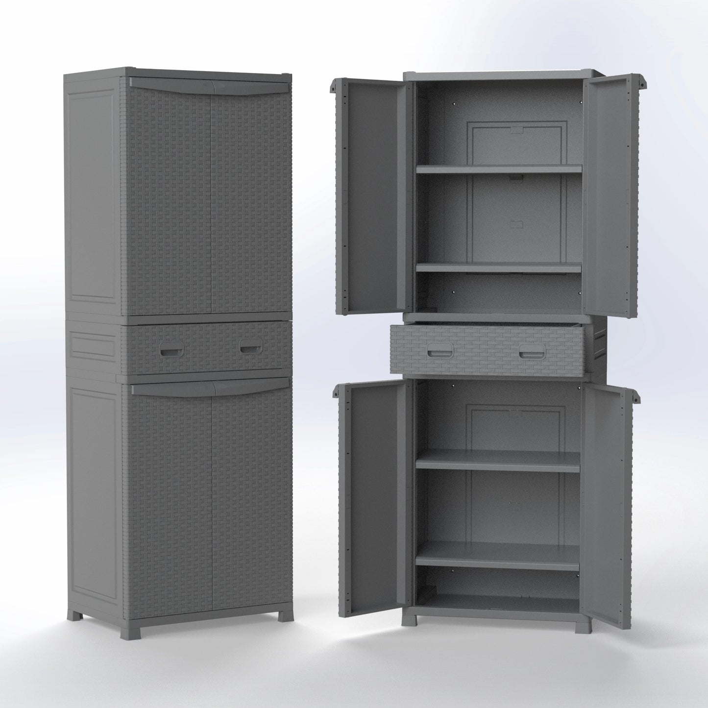 PANAMA 5 | DOUBLE STORAGE CABINET WITH DRAWER