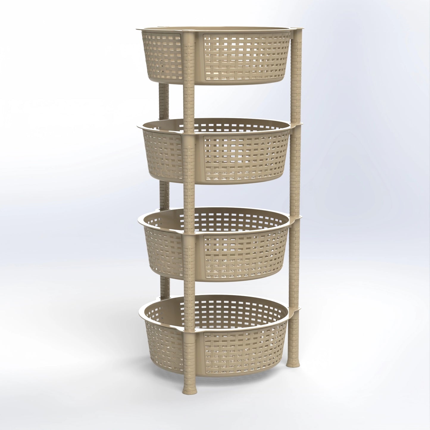 OMEGA | ROUND 4 LEVEL OPEN STORAGE ORGANIZER