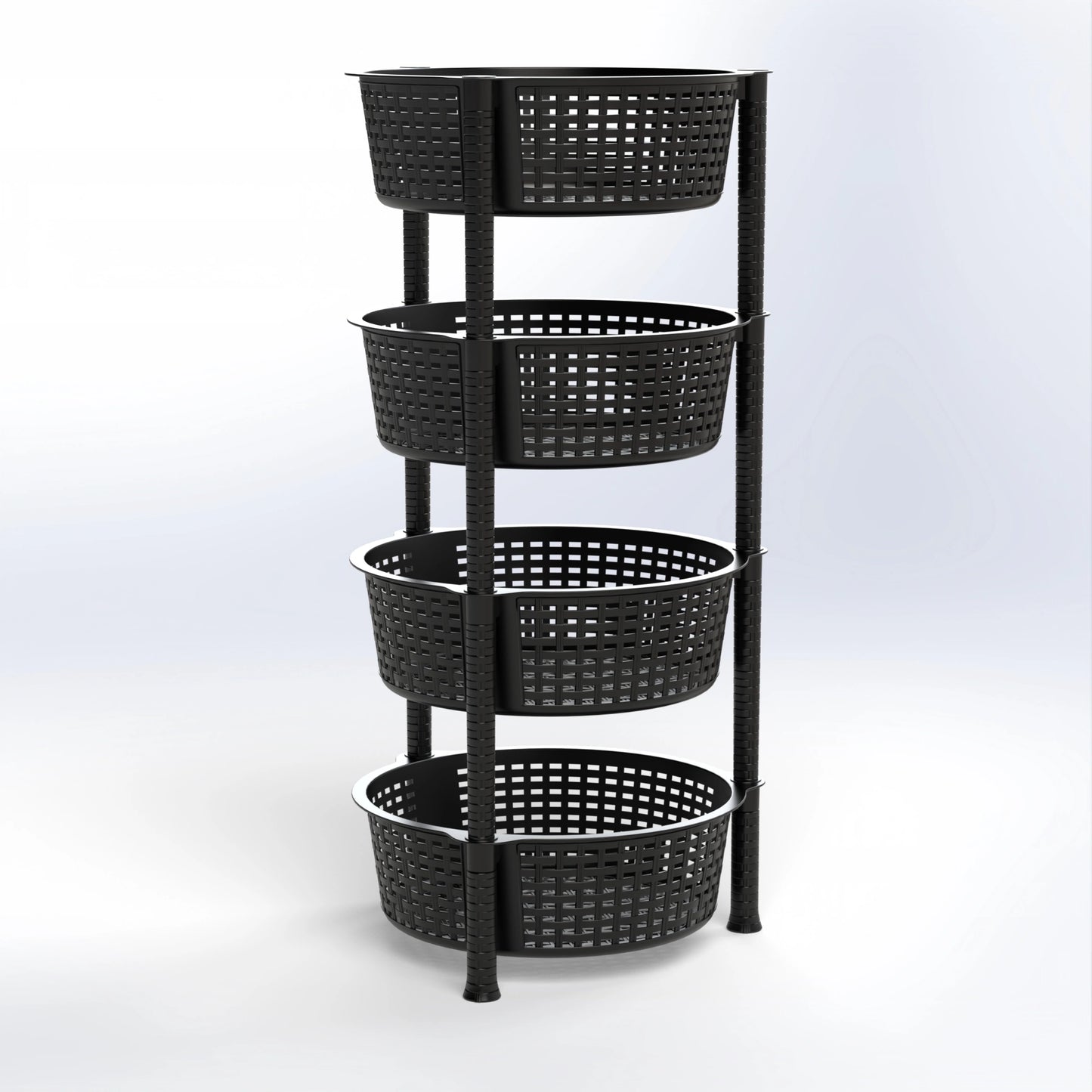 OMEGA | ROUND 4 LEVEL OPEN STORAGE ORGANIZER