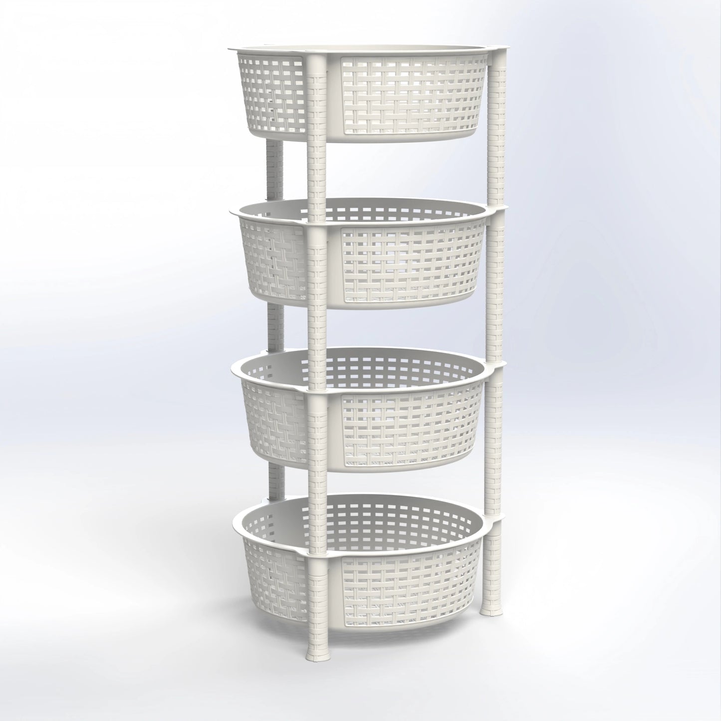 OMEGA | ROUND 4 LEVEL OPEN STORAGE ORGANIZER