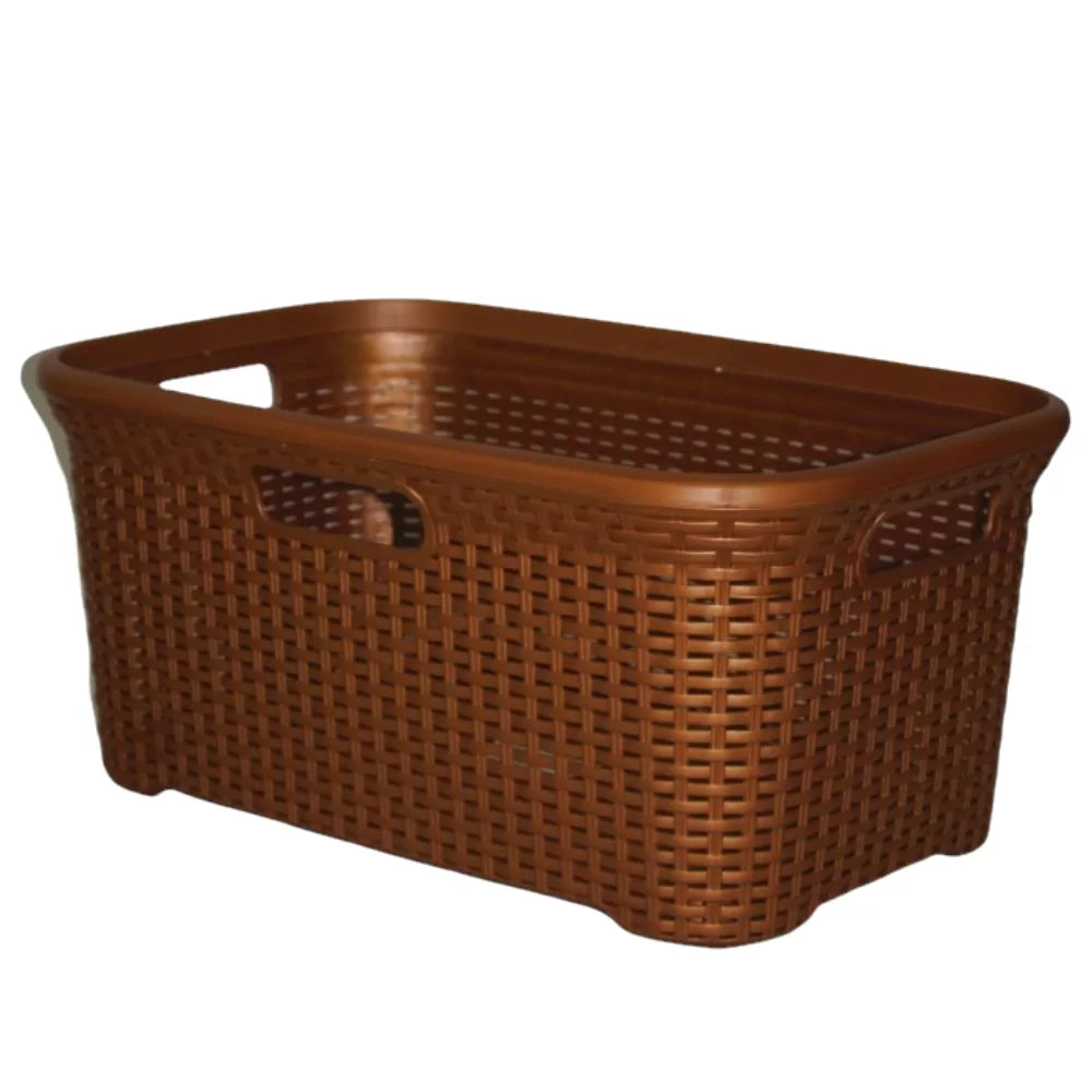 PIXIE | RECTANGULAR RATTAN LAUNDRY BASKET