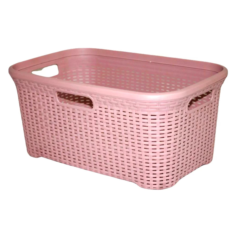 PIXIE | RECTANGULAR RATTAN LAUNDRY BASKET