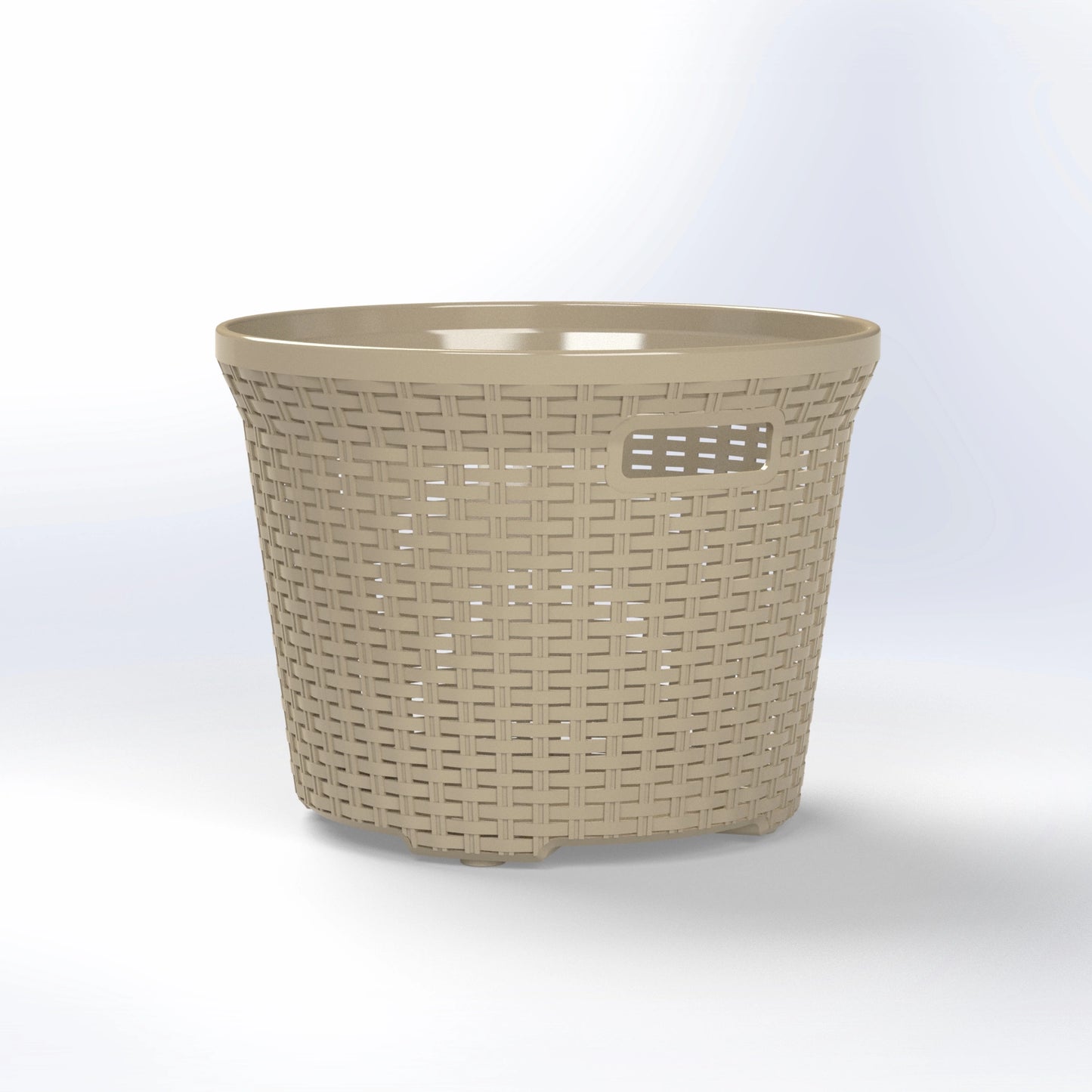 DIXIE | ROUND RATTAN LAUNDRY BASKET