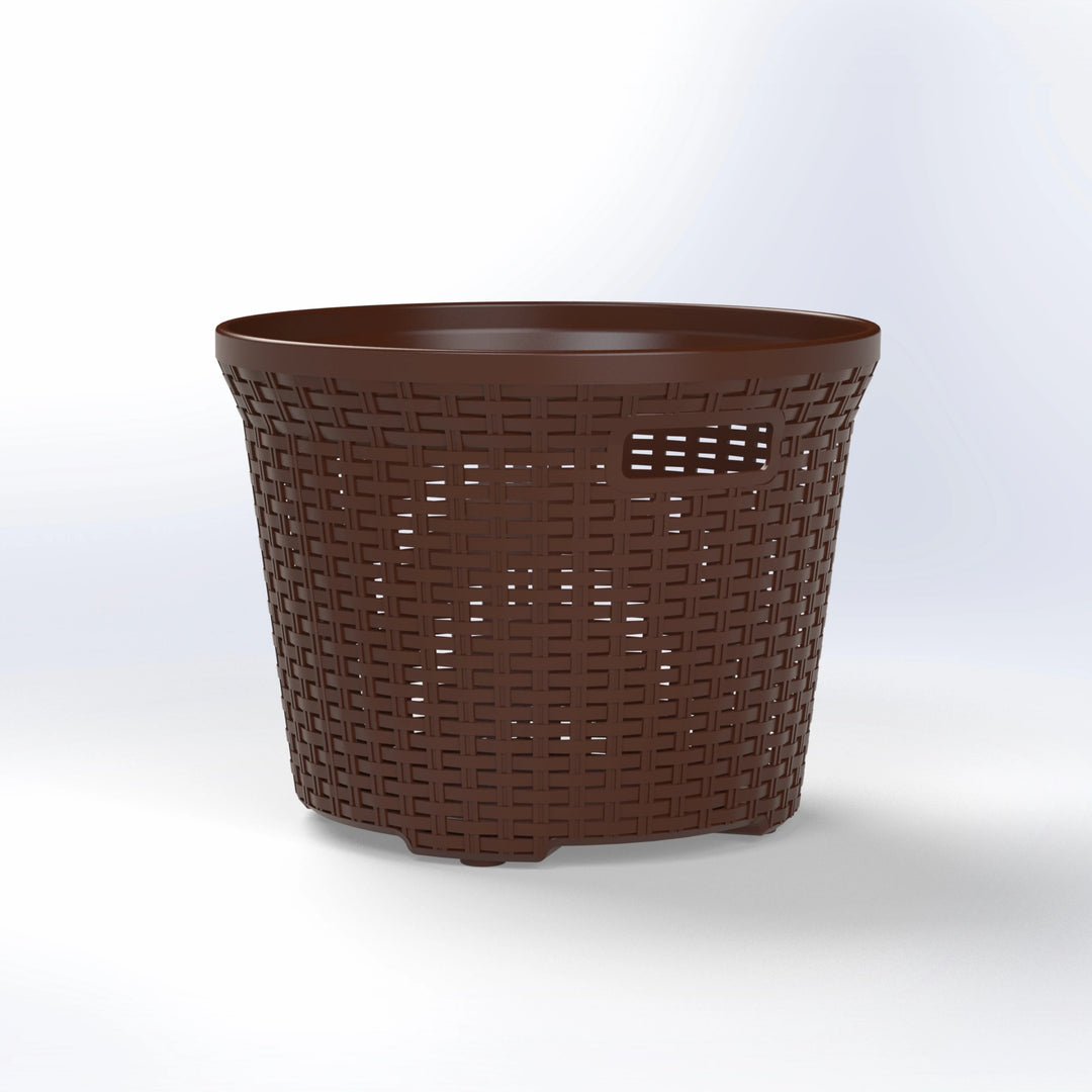 DIXIE | ROUND RATTAN LAUNDRY BASKET