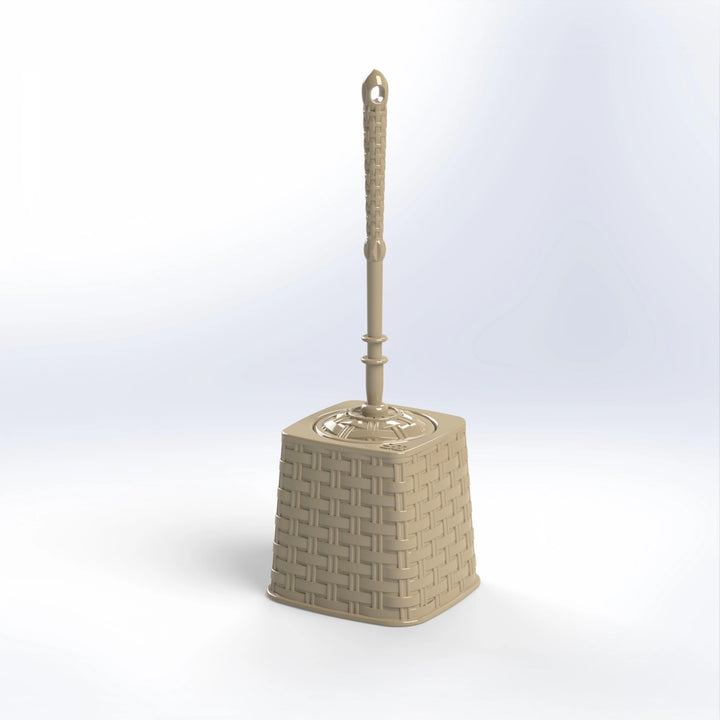 BIANCA RATTAN TOILET PLASTIC BRUSH WITH COVER