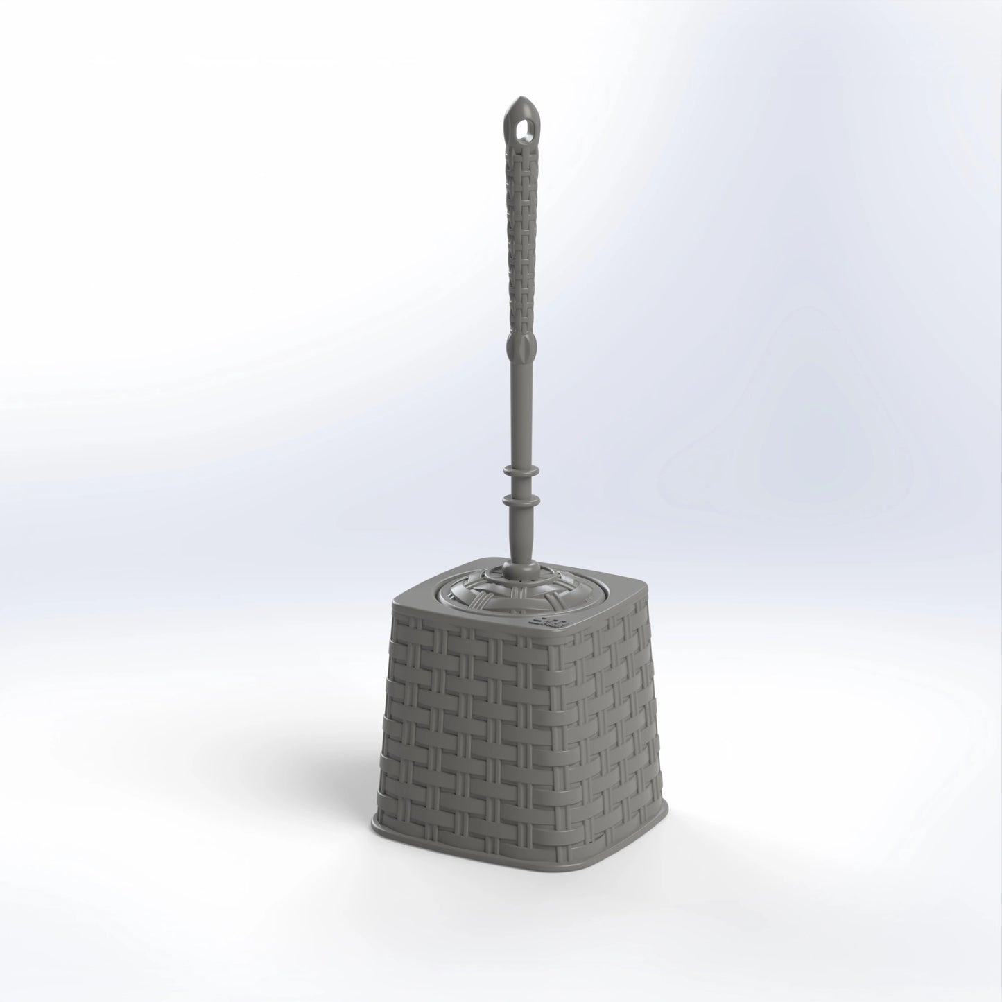 BIANCA RATTAN TOILET PLASTIC BRUSH WITH COVER