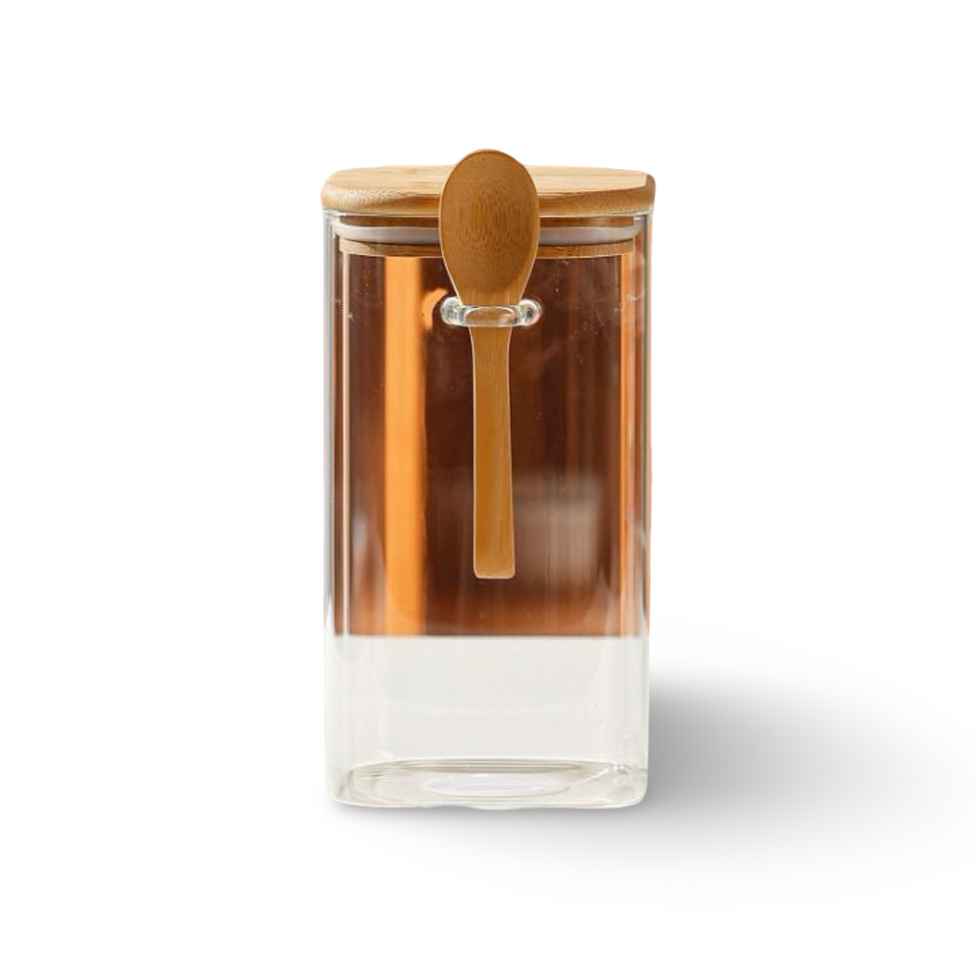 Momaz Glass Jar With Spoon