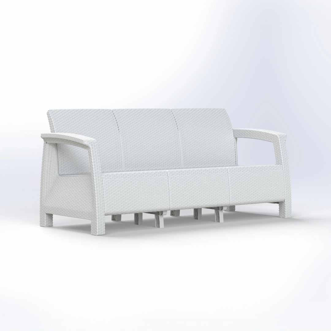 HAVANA | RATTAN THREE SEATER