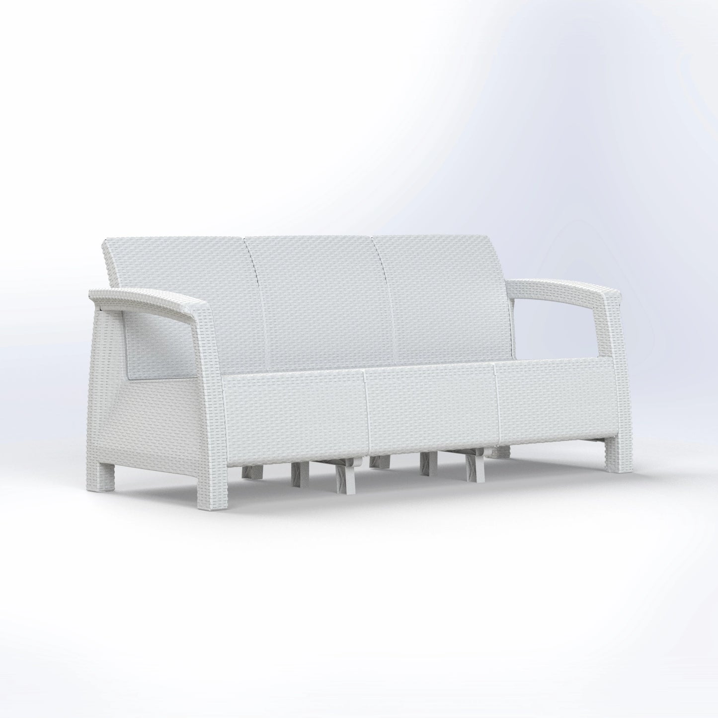 HAVANA | RATTAN THREE SEATER