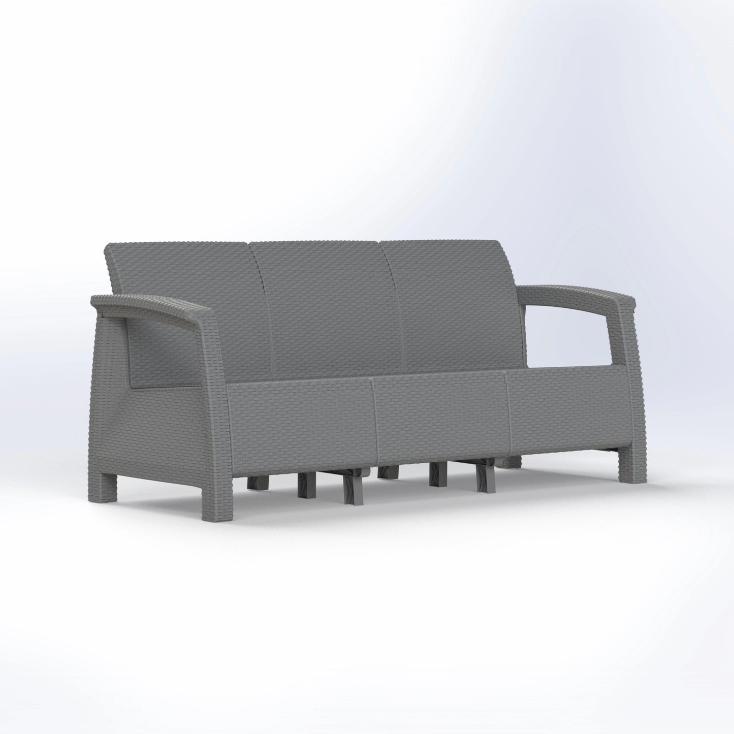 HAVANA | RATTAN THREE SEATER