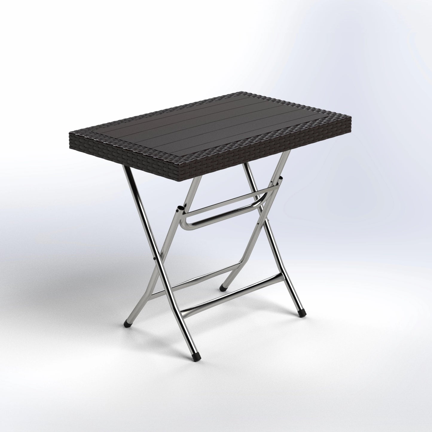 COMPLEX | RECTANGULAR RATTAN FOLDABLE TABLE | 85*55*75