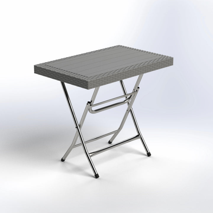 COMPLEX | RECTANGULAR RATTAN FOLDABLE TABLE | 85*55*75