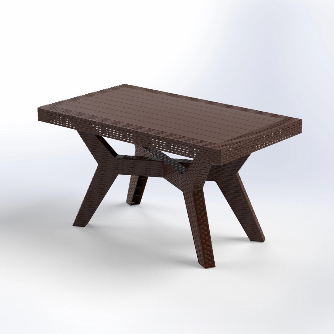 AURA | RECTANGULAR RATTAN TABLE