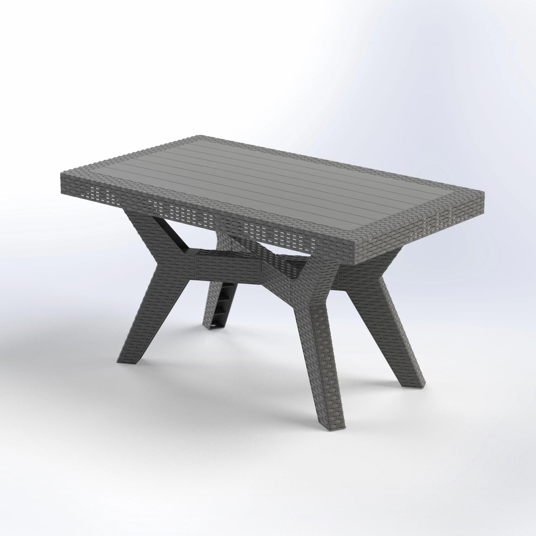 AURA | RECTANGULAR RATTAN TABLE