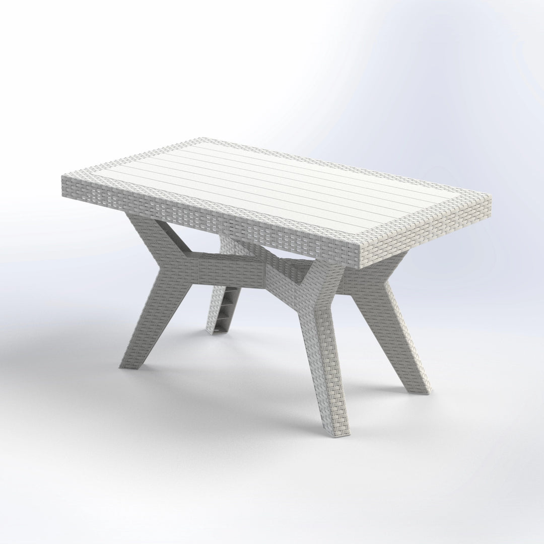 AURA | RECTANGULAR RATTAN TABLE