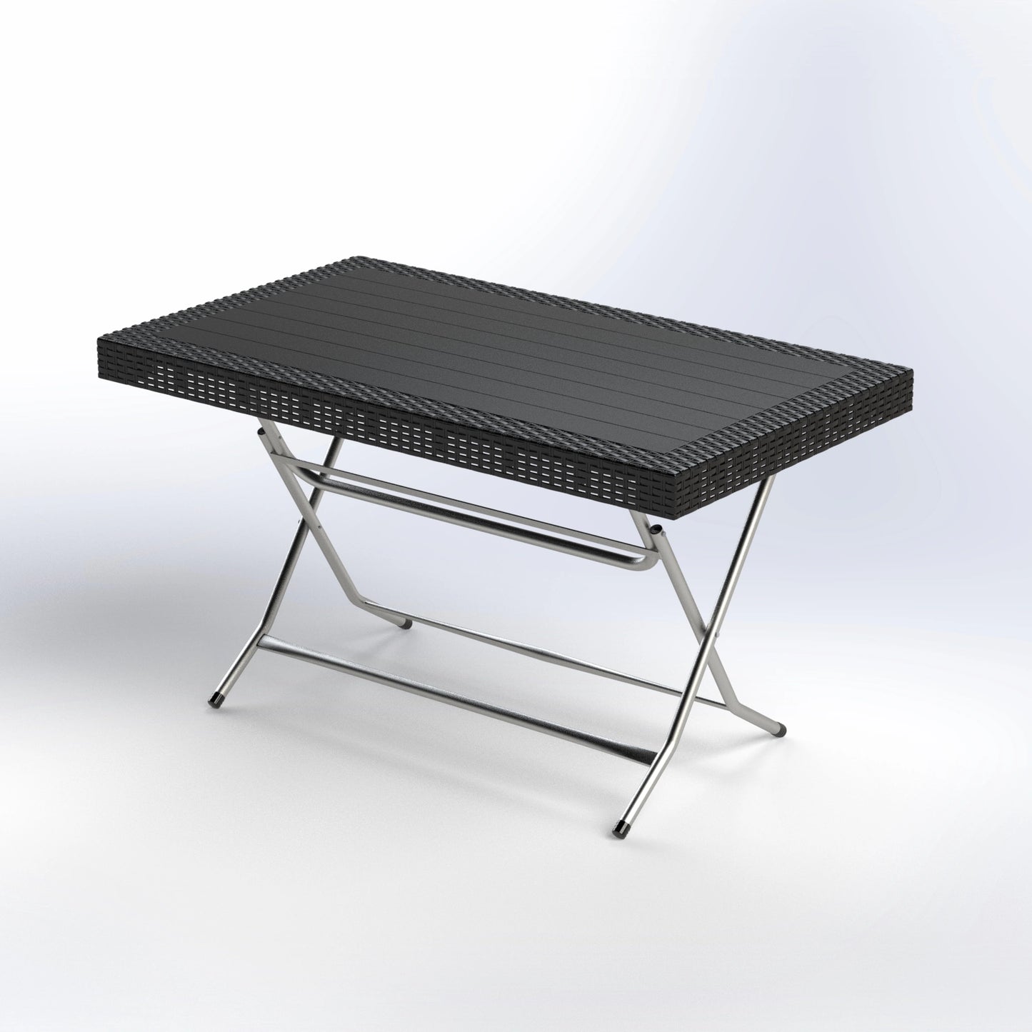 AURA | RECTANGULAR RATTAN FOLDABLE TABLE | 135*80*75