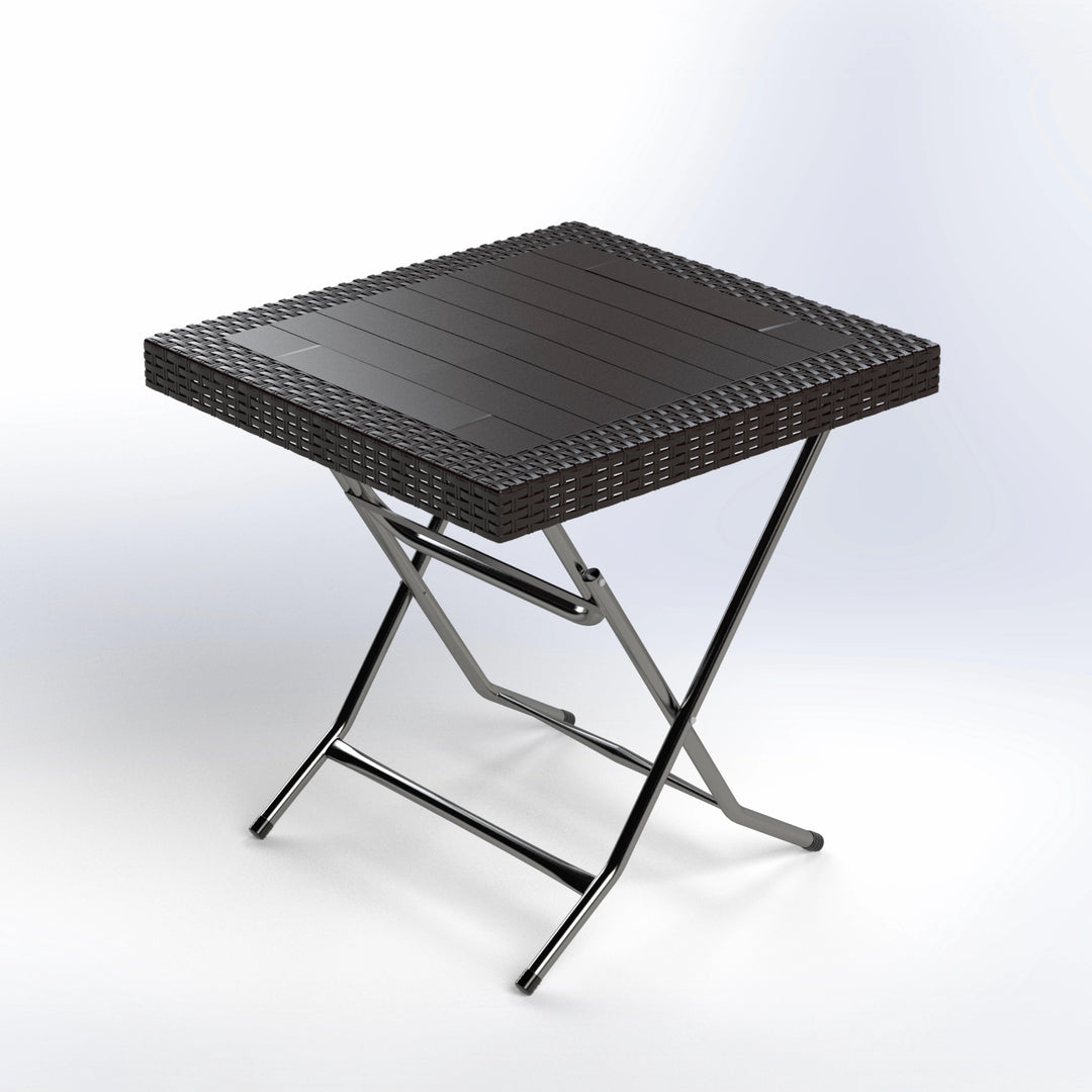AURORA | SQUARE RATTAN FOLDABLE TABLE | 80*80*75