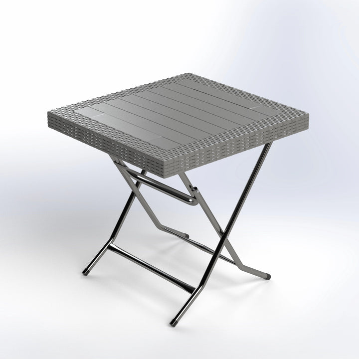 AURORA | SQUARE RATTAN FOLDABLE TABLE | 80*80*75