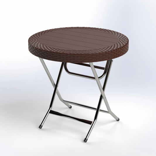 LAURA | ROUND RATTAN FOLDABLE TABLE | 80*75