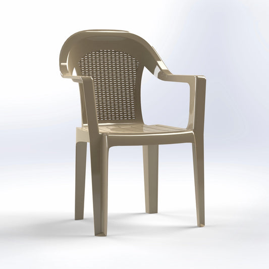 ROYAL | RATTAN BACK CHAIR | WITH ARMS