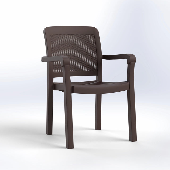 LORD | RATTAN BACK CHAIR WITH ARMS